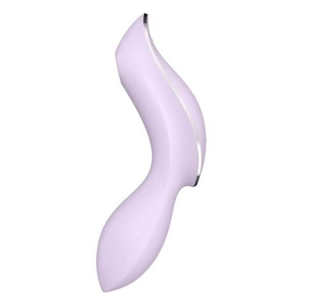 Вакуумный стимулятор клитора с вибрацией Satisfyer Curvy Trinity 2 (сиреневый) 60548 фото