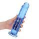 Фаллоимитатор RealRock Crystal Clear 9'', 25 см (голубой) 80530 фото 4