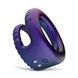 Эрекционное кольцо Hueman Jupiter Vibrating Cock and Ball Ring, 3.2 см (фиолетовый) 97886 фото 3