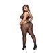 Бодістокінг Baci Criss Cross Crotchless Catsuit, XL/XXL (чорний) 38690 фото 1