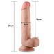 Фалоімітатор LoveToy Sliding-Skin Dual Layer Dong, 20 см (тілесний) 43918 фото