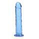 Фаллоимитатор RealRock Crystal Clear 9'', 25 см (голубой) 80530 фото 1