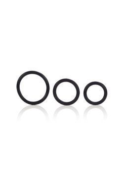 Набор эрекционных колец Calexotics Rubber Ring, 3 шт (черный) 38366_EU фото