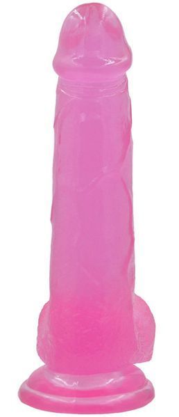 Фалоімітатор Jelly Studs Large, 20 см (рожевий) 59662 фото