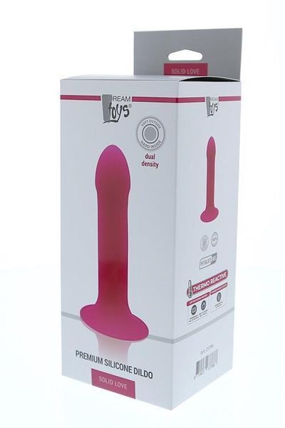 Фаллоимитатор Solid Love Premium Silicone Dildo 7 Inch, 16.5 см (розовый) 78664 фото