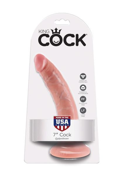 Фалоімітатор на присосці Pipedream King Cock 7, 18 см (тілесний) 6686_EU фото