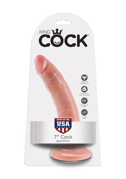 Фалоімітатор на присосці Pipedream King Cock 7, 18 см (тілесний) 6686_EU фото