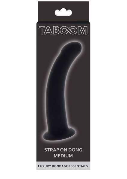 Фалоімітатор Taboom Strap On Dong Medium, 14 см (чорний) 24712 фото