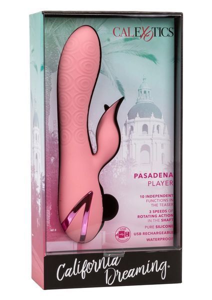 Вибратор-кролик Calexotics Pasadena Player, 21.5 см (розовый) 54660 фото