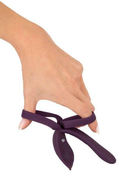 Эрекционное кольцо Couples Choice Couple's Vibrator 2, 11.2 см (фиолетовый) 44708 фото