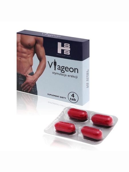 Капсули для підвищення потенції у чоловіків Sexual Health Series Viageon, 4 шт 75006 фото