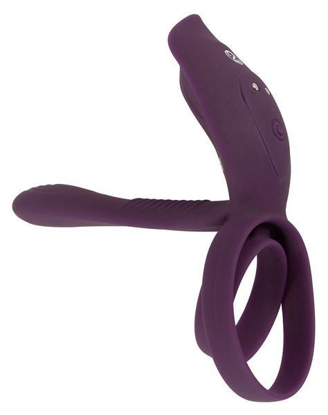 Эрекционное кольцо Couples Choice Couple's Vibrator 2, 11.2 см (фиолетовый) 44708 фото