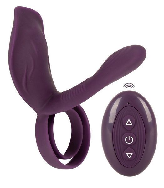 Эрекционное кольцо Couples Choice Couple's Vibrator 2, 11.2 см (фиолетовый) 44708 фото