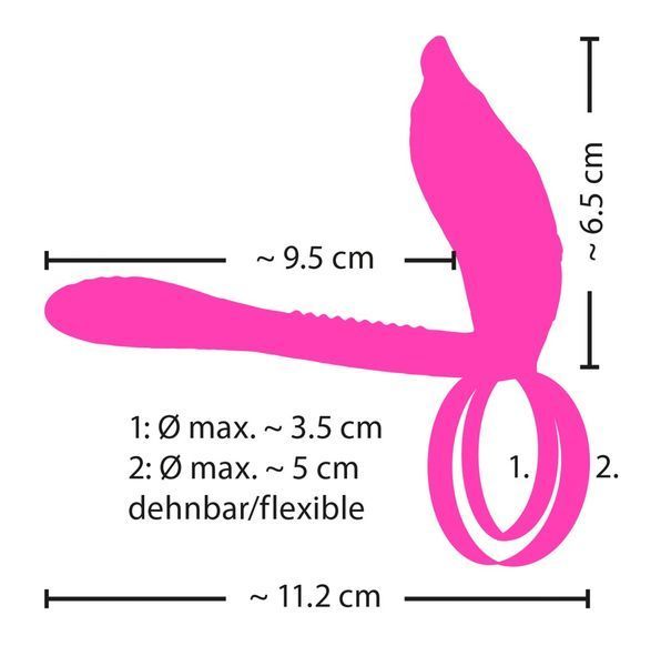 Эрекционное кольцо Couples Choice Couple's Vibrator 2, 11.2 см (фиолетовый) 44708 фото