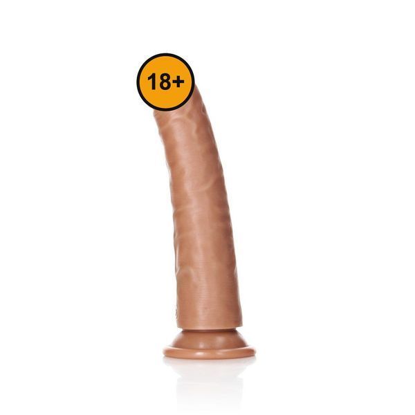 Фалоімітатор RealRock Slim Realistic 7", 18 см (тілесний) 54920 фото