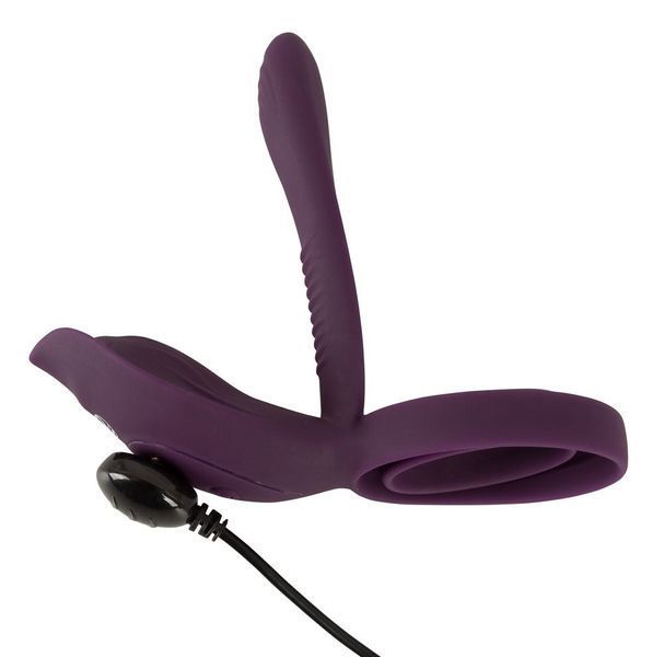 Эрекционное кольцо Couples Choice Couple's Vibrator 2, 11.2 см (фиолетовый) 44708 фото