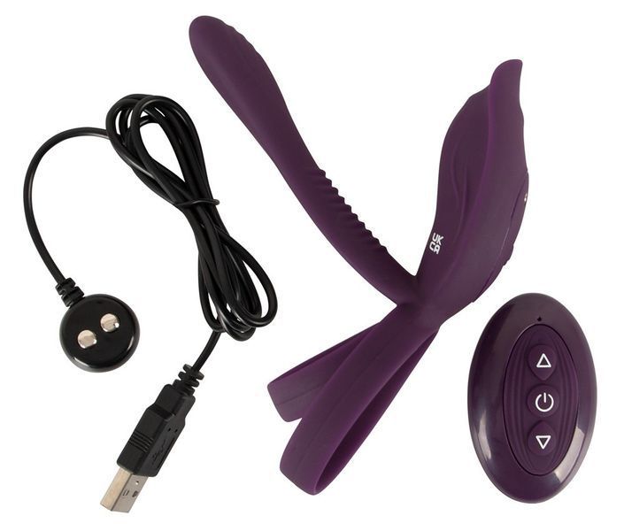 Эрекционное кольцо Couples Choice Couple's Vibrator 2, 11.2 см (фиолетовый) 44708 фото