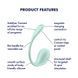 Віброяйце Satisfyer Smooth Petal (м'ятний) 30746_EU фото 1