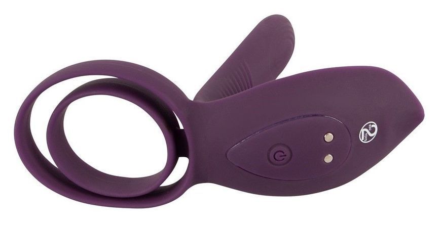 Эрекционное кольцо Couples Choice Couple's Vibrator 2, 11.2 см (фиолетовый) 44708 фото