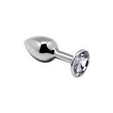 Анальная пробка Alive Mini Metal Butt Plug S, 7 см (белый) 198730 фото
