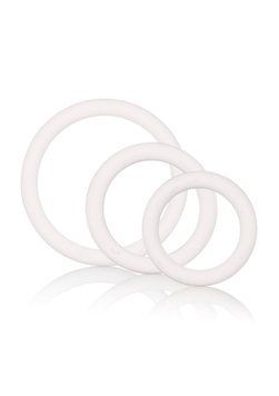 Набор эрекционных колец Calexotics Rubber Ring Set, 3 шт (белый) 223016 фото