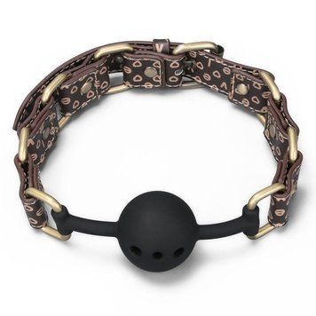 Кляп Knebel Rebellion Reign Ball Gag (чорний) 59704 фото