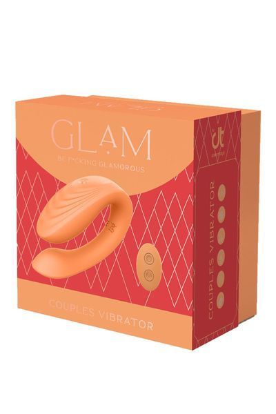 Вибратор Glam Couples Vibrator, 8.5 см (оранжевый) 111452 фото