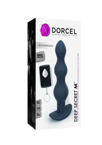 Анальна пробка Dorcel Deep Secret M, 17 см (синій) 25698 фото