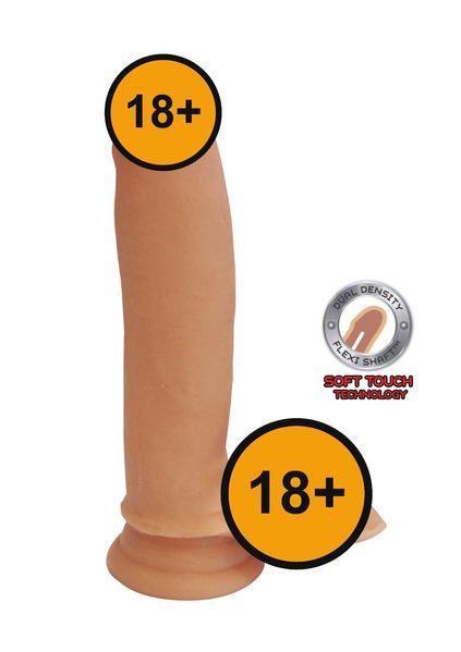 Реалістичний фалоімітатор Toy Joy Get Real Dual Density, 18 см (тілесний) 14066 фото