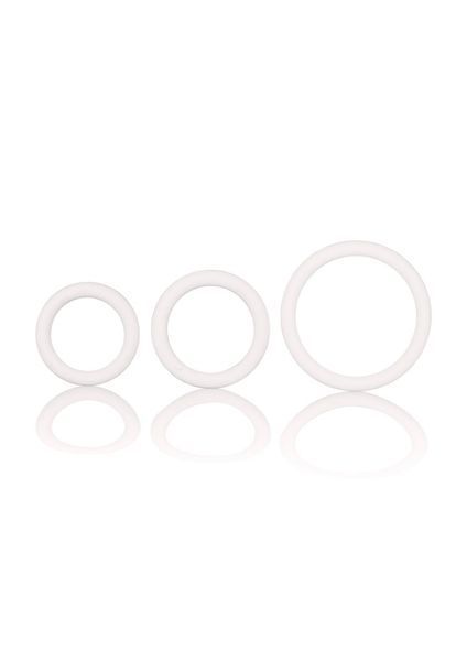 Набор эрекционных колец Calexotics Rubber Ring Set, 3 шт (белый) 223016 фото