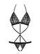 Боді Obsessive 831-TED-1, S/M (чорний) 12176 фото 3