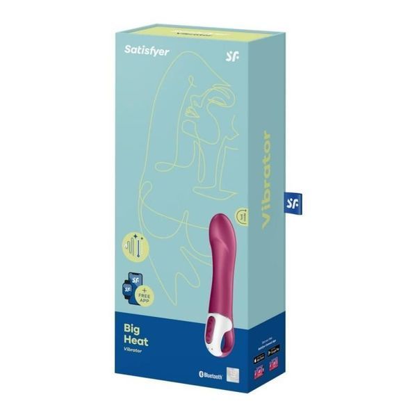 Вібратор Satisfyer Big Heat, 22,5 см (фуксія) 25848 фото