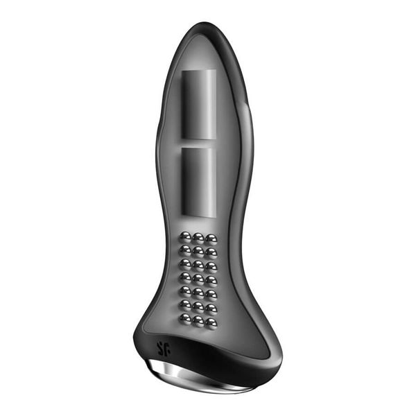 Анальна пробка Satisfyer Rotator Plug 1+, 12.8 см (чорний) 13578 фото