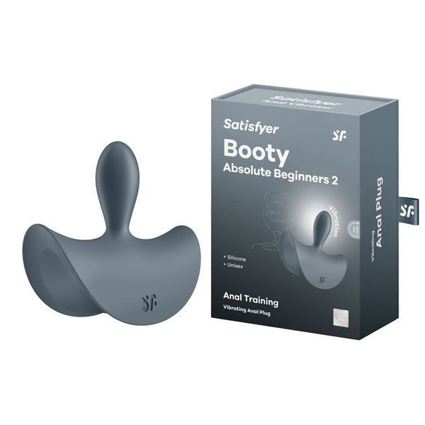 Анальная пробка Satisfyer Booty Absolute Beginners 2, 7.9 см (серый) 107462 фото