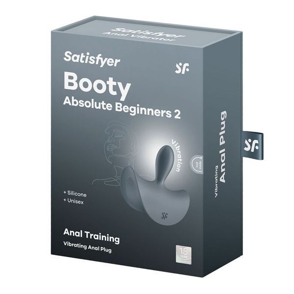 Анальная пробка Satisfyer Booty Absolute Beginners 2, 7.9 см (серый) 107462 фото