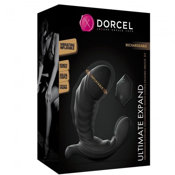 Вибратор Dorcel Ultimate Expand, 12 см (черный) 18156 фото