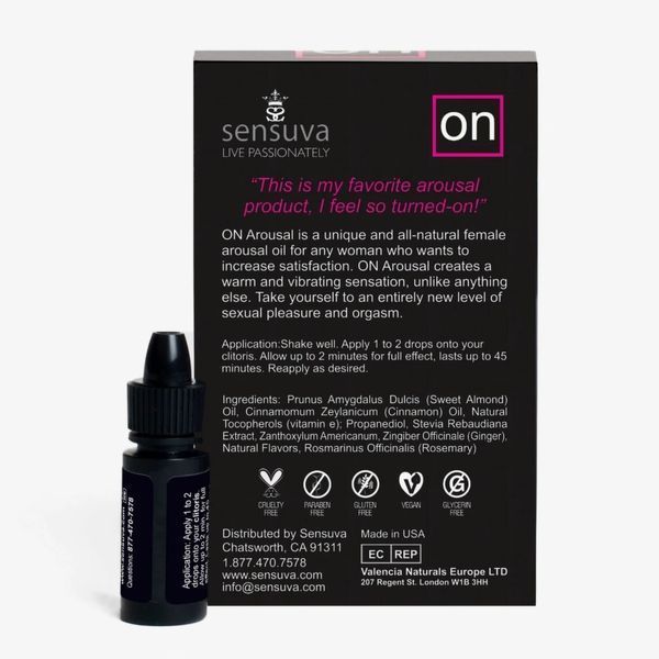 Возбуждающее масло Sensuva On Natural Arousal Oil For Her Ultra, 5 мл 134450 фото