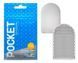 Мастурбатор Tenga Pocket Crystal Mist (білий) 37092 фото 4