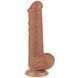 Фалоімітатор Lovetoy Sliding-Skin Dual Layer Dong 8'', 20.8 см (коричневий) 129202 фото 8