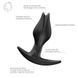 Анальная пробка Fun Factory Bootie Fem, 8.5 см (черный) 112355 фото 5