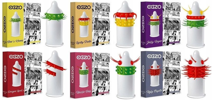 Презервативы Egzo Cocky Friend, 1 шт 75806 фото