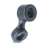 Эрекционное кольцо Boners Cock Ring & Ball Stretcher, 9.2 см (серый) 86488 фото