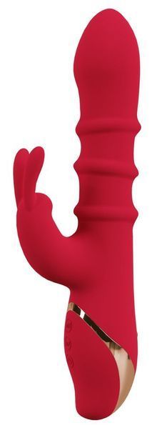 Вибратор-кролик You2Toys Double Bunny, 23.7 см (красный) 60036 фото