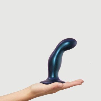 Фалоімітатор Strap-On-Me Dildo Plug Snaky M, 15.3 см (синій) 32326 фото