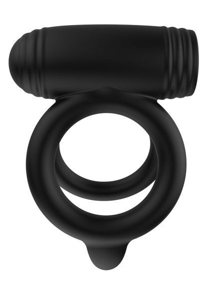 Эрекционное кольцо Hidden Desire Elite Power Twin, 9 см (черный) 130112 фото