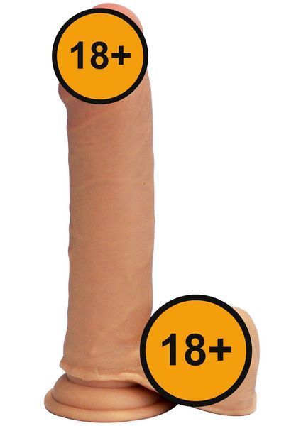 Реалистичный фаллоимитатор ToyJoy Get Real Dual Density, 20,5 см (телесный) 14068 фото