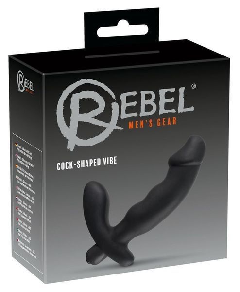 Массажер простаты Orion Rebel Cock-Shaped Vibe, 15 см (черный) 10586 фото