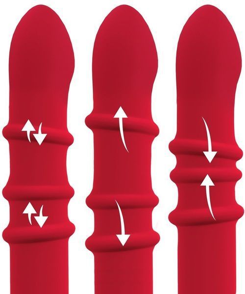 Вибратор-кролик You2Toys Double Bunny, 23.7 см (красный) 60036 фото
