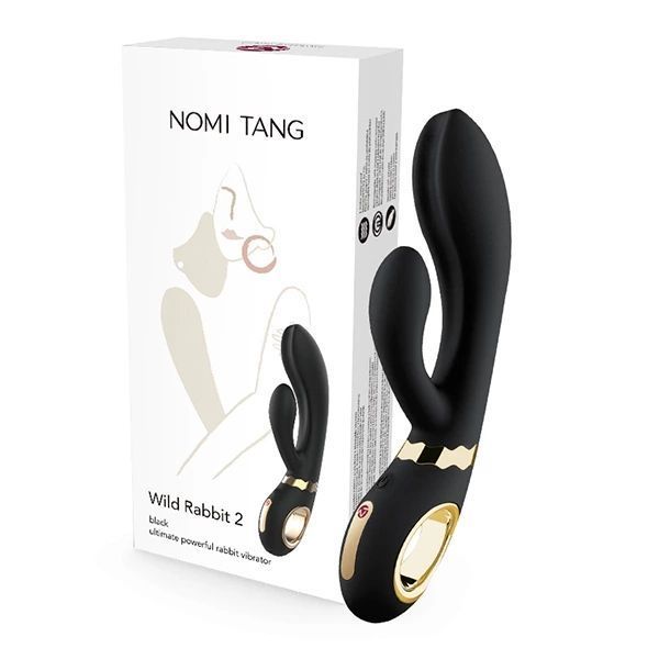 Вибратор-кролик Nomi Tang Wild Rabbit 2, 21 см (черный) 121092 фото