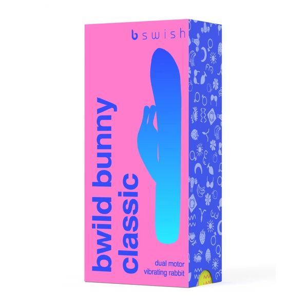 Вібратор-кролик B Swish Bwild Classic Bunny, 15.2 см (бірюзовий) 109826 фото